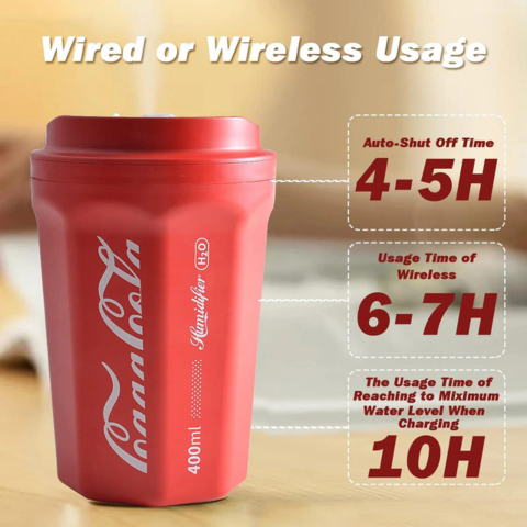 GlowMist® Humificador Coca-Cola