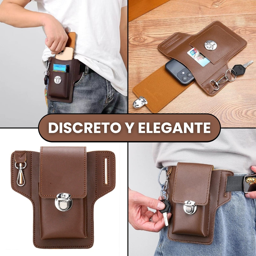 Riñonera en cuero sintetico premium - 