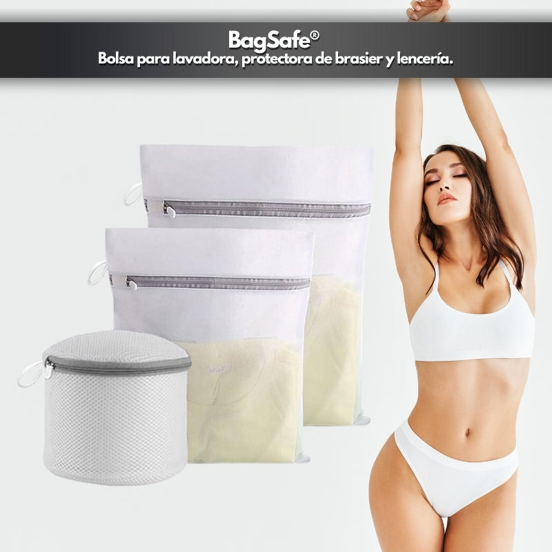 BagSafe® - Bolsa para lavadora, protectora de brasier y lencería.