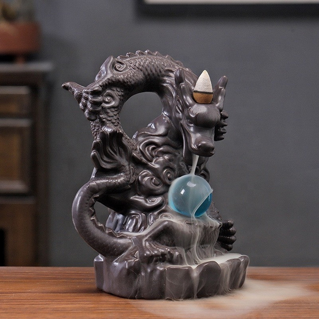 IncenseBurner™ - Quemador incienso de dragón con esfera retroiluminada