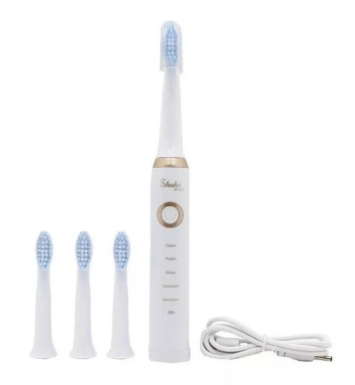Cepillo Dental Eléctrico Recargable + 3 Cabezales ¡GRATIS!