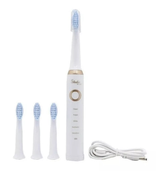 Cepillo Dental Eléctrico Recargable + 3 Cabezales ¡GRATIS!