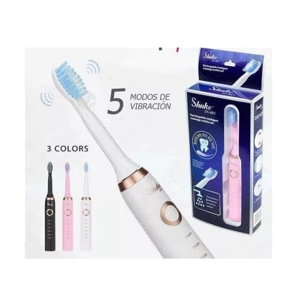 Cepillo Dental Eléctrico Recargable + 3 Cabezales ¡GRATIS!