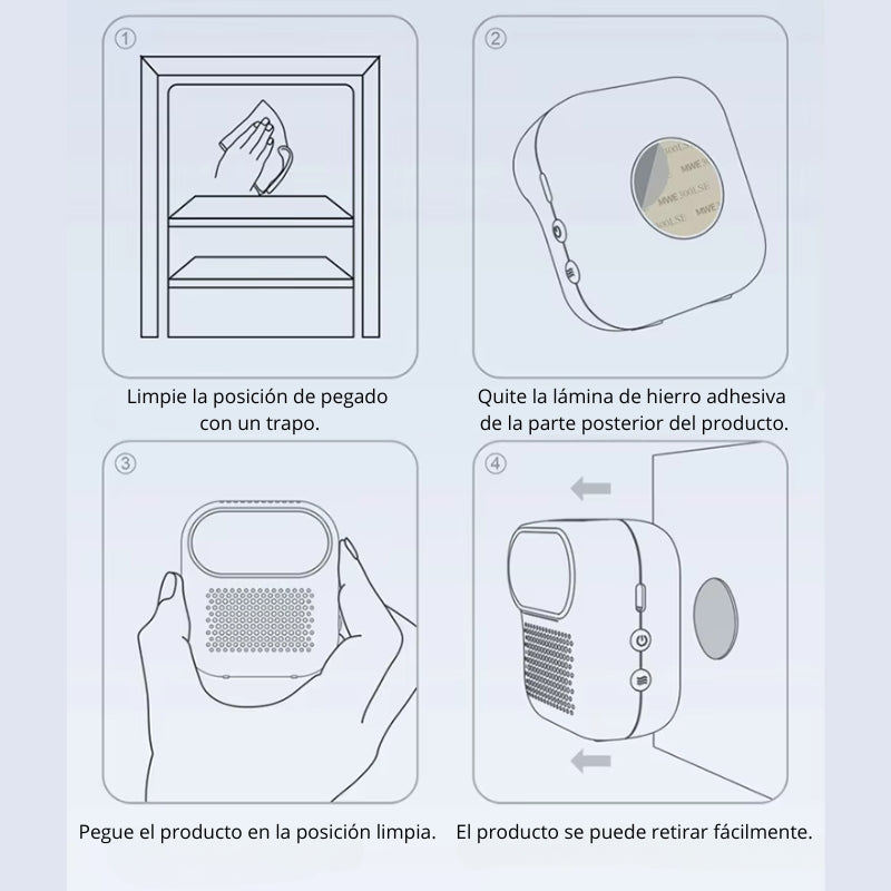 FrescuraTotal™ - Desodorizante y esterilizador de olores.