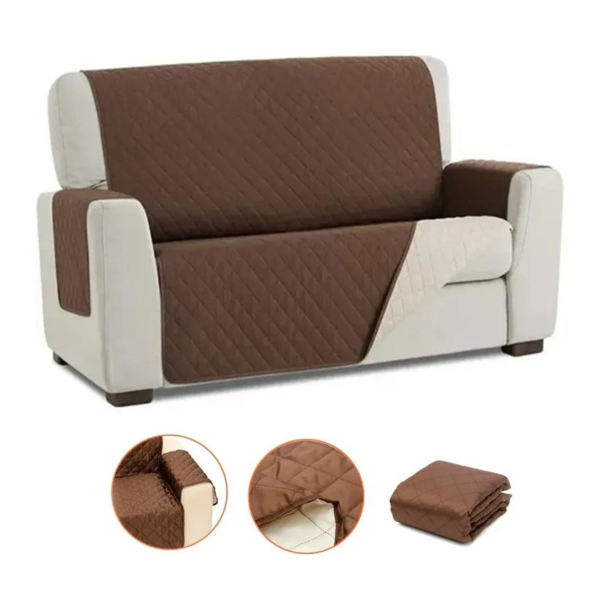 Forro protector para sofá - 100% Acolchado e impermeable