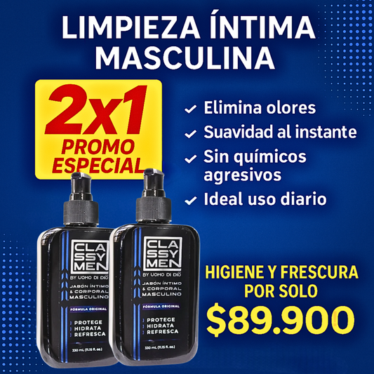 2x1 Classy Men™ 330mL - Jabón Íntimo For Men