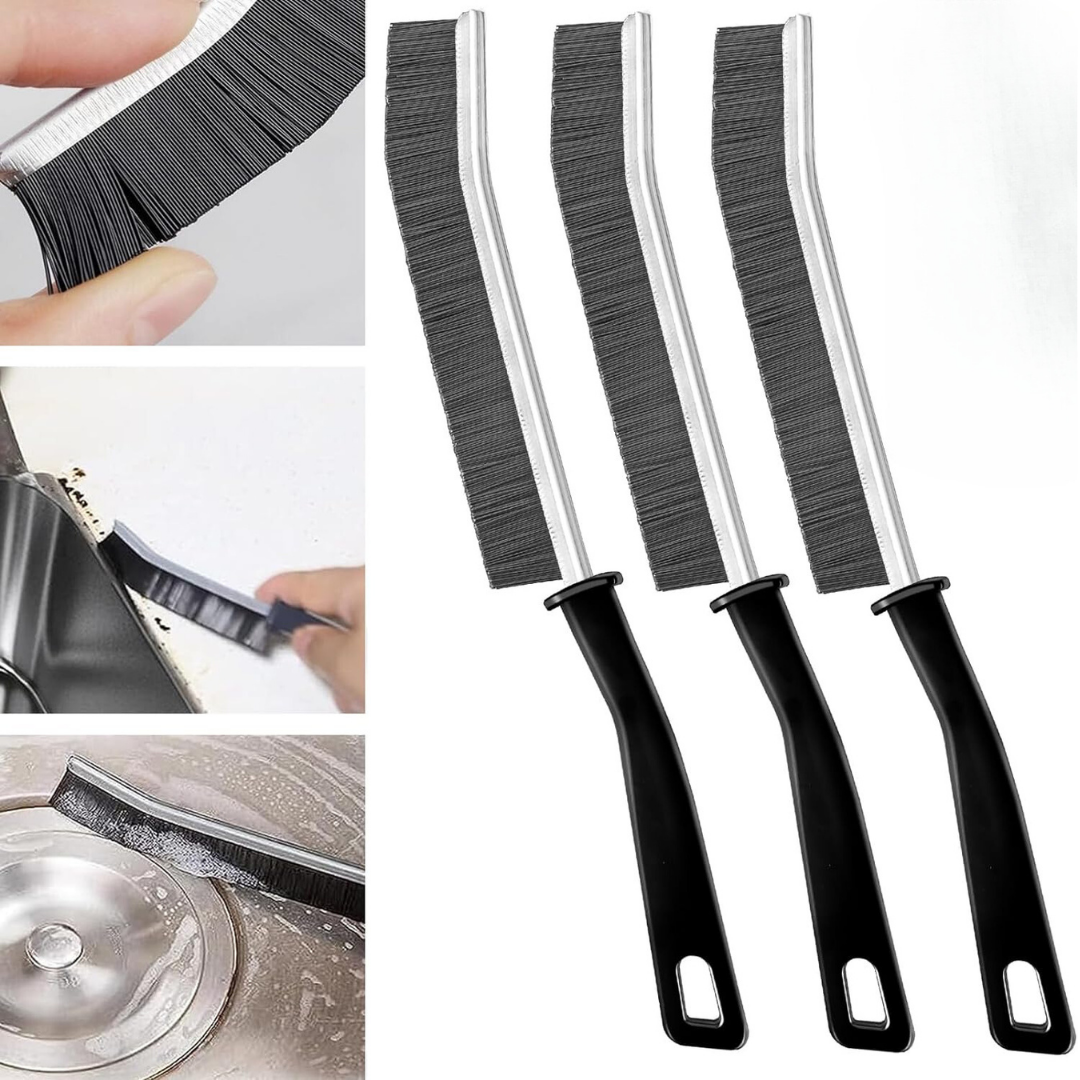 KIT DE LIMPIEZA PARA HOGAR - 3 CEPILLOS + 3 TOALLAS ULTRAS ABSORBENTES