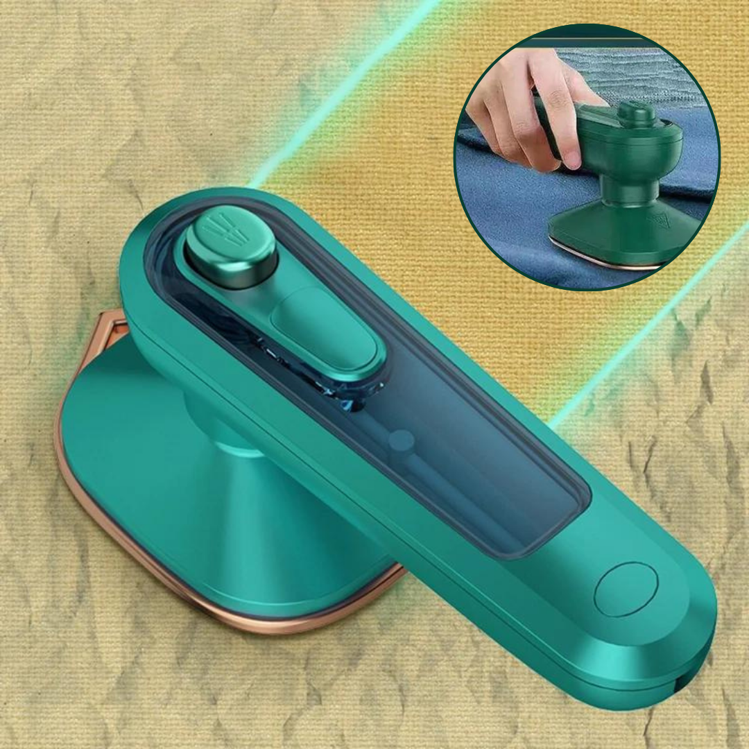 KIT PORTATIL DE CUIDADO DE ROPA® - PLANCHA VAPOR + CEPILLO QUITA MOTA