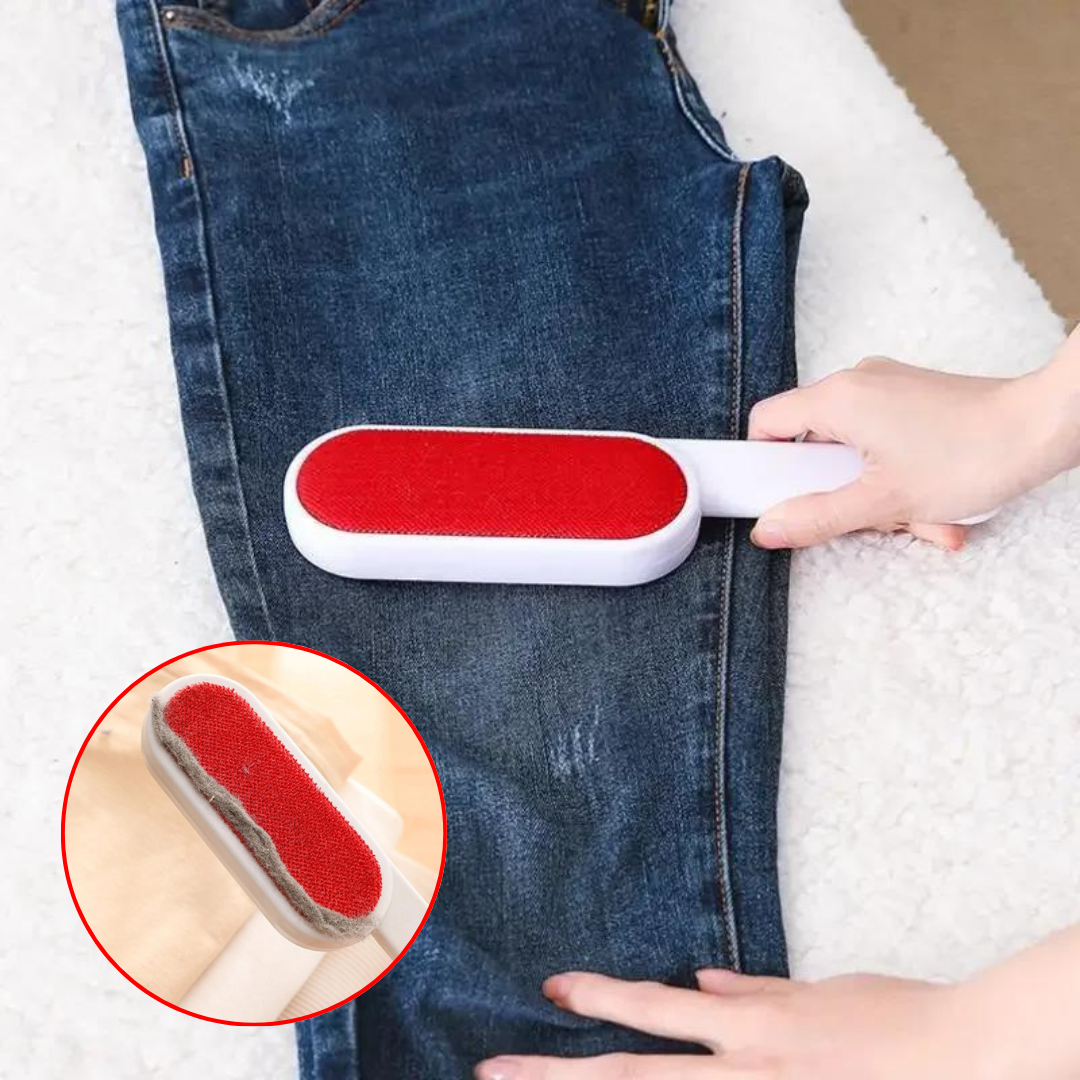 KIT PORTATIL DE CUIDADO DE ROPA® - PLANCHA VAPOR + CEPILLO QUITA MOTA