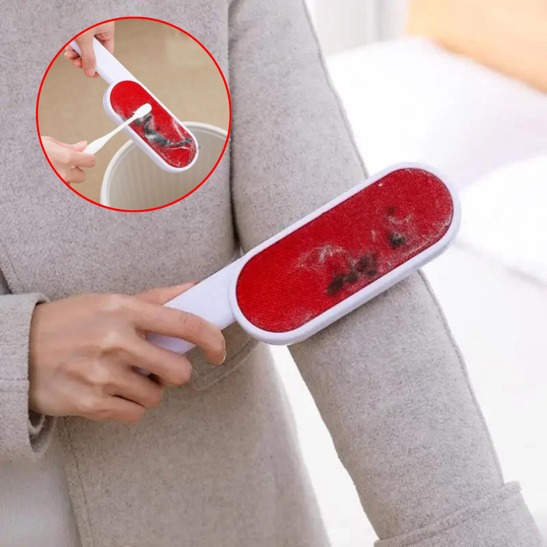 KIT PORTATIL DE CUIDADO DE ROPA® - PLANCHA VAPOR + CEPILLO QUITA MOTA