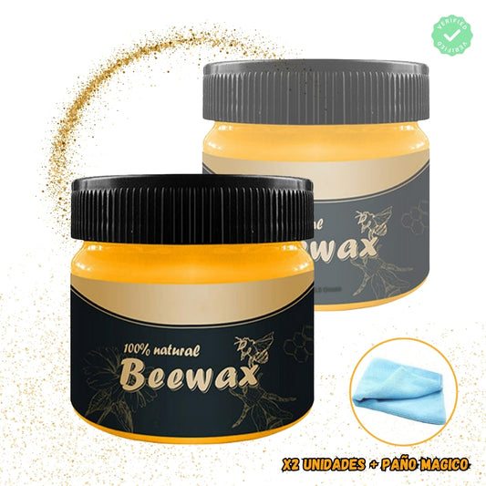 2 Cera Restauradora de Superficies + Paño Mágico - Kit BeeWax™