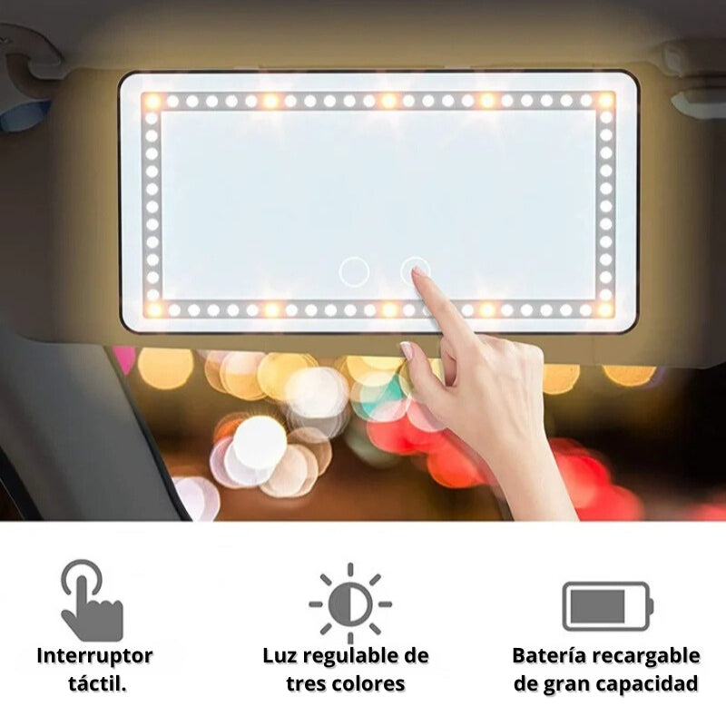 MirrorLEDCar® - Espejo LED para carro