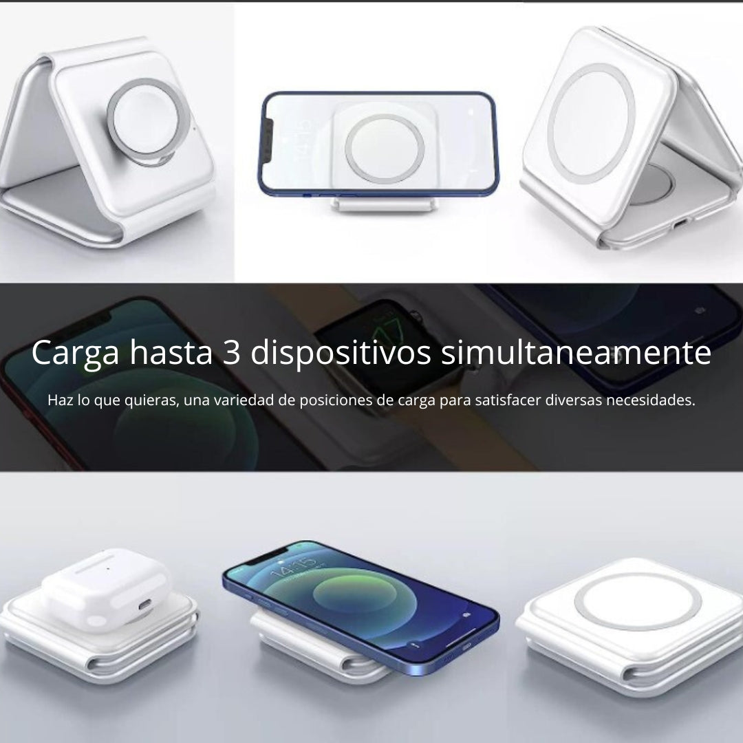 EVOLVE™ Cargador Inalámbrico 3-1 Magnético silic