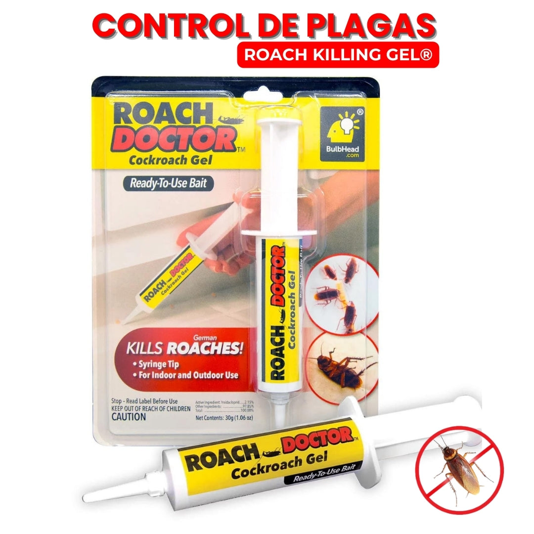 Roach Killing Gel® - Control plaga de cucarachas.