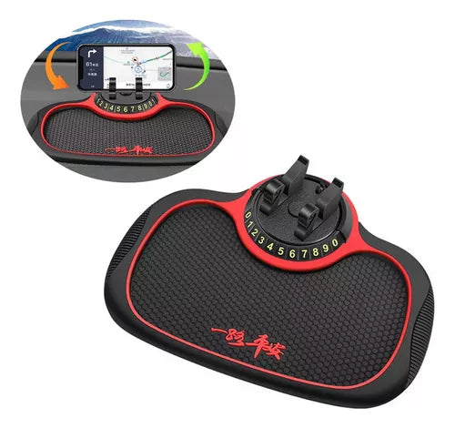 SafeSmart® - Alfombrilla antideslizante con soporte para celular