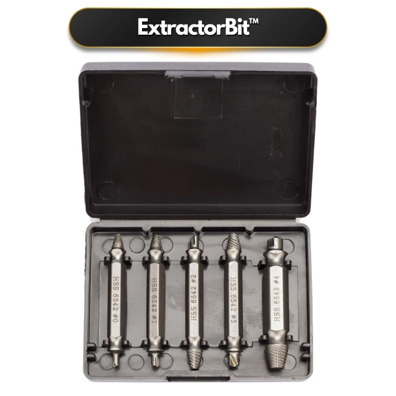 ExtractorBit™ Brocas extractoras de tornillos rodados