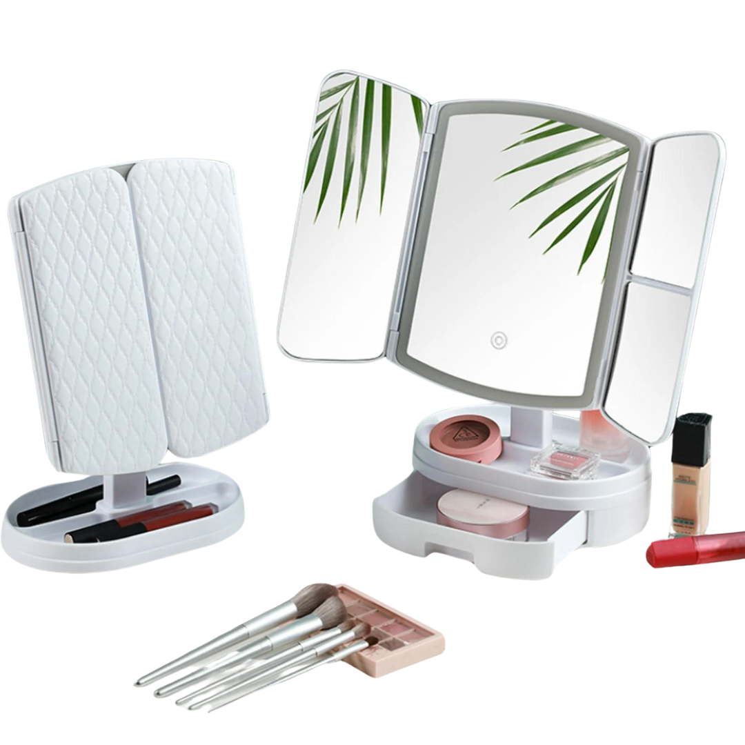 Espejo Organizador De Maquillaje 3 En 1 - GLOW ESPEJO PRO®
