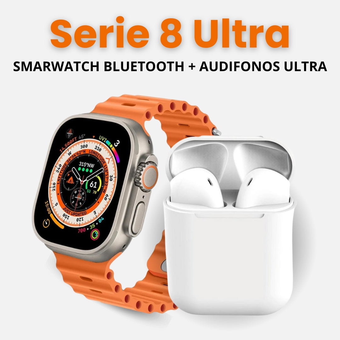 SERIE 8 ULTRA RELOJ INTELIGENTE + AUDIFONOS ULTRA SONIDO ENVOLVENTE