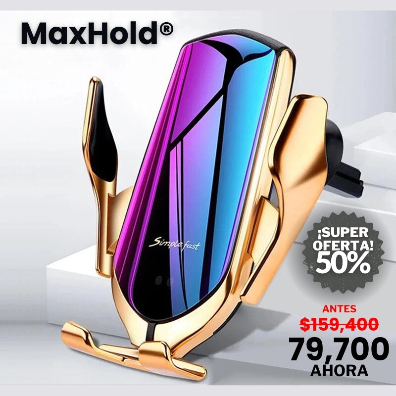 MaxHold® - Soporte automático para teléfono con carga inalámbrica